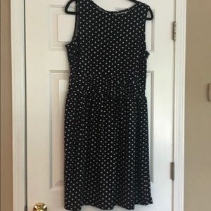 Polka Dot Sleeveless Dress (zip in back)